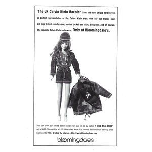 CK Calvin Klein Bloomingdale's ADVERT 1990s  Vintage Print Ad